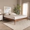 Baxton Studio Tallis Traditional Walnut Brown Finished Wood Queen Size Bed Frame 194-11514-ZORO - alternate 1